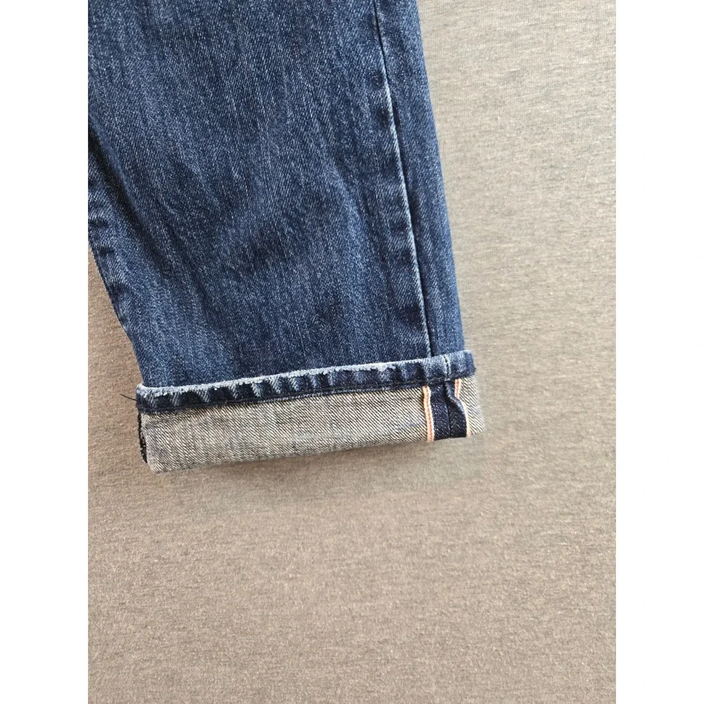 Banana Republic Selvedge Jeans Mens 30x30 Blue Slim Fit Button‎ Fly Denim
